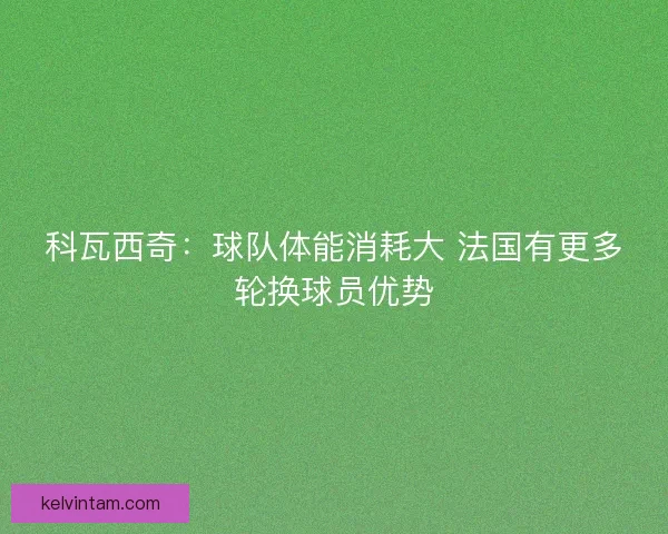 科瓦西奇：球队体能消耗大 法国有更多轮换球员优势